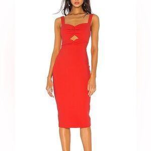 Likely Terry Midi Dress in Grapefruit